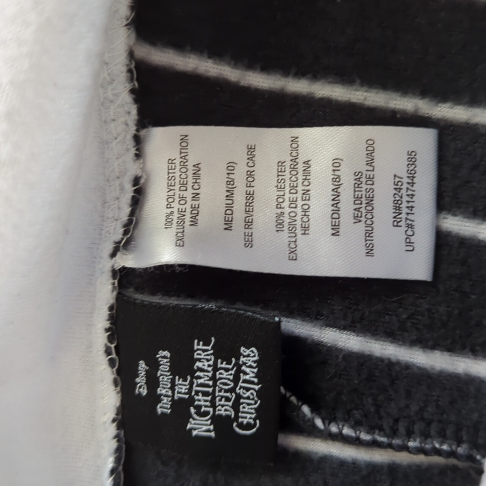 Jack Skellington Fleece Pajama Onesie - Picture 3 of 5